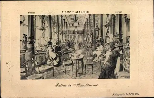 Ak Paris, Au Bon Marche, Galerie de l'Ameublement