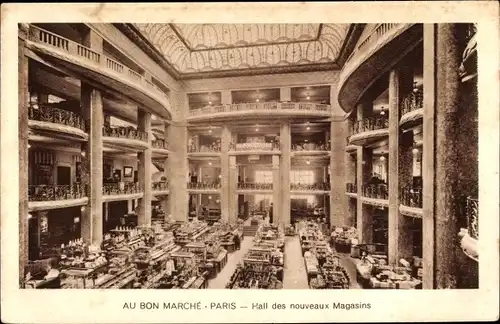 Ak Paris, Au Bon Marche, Hall des nouveaux Magasins