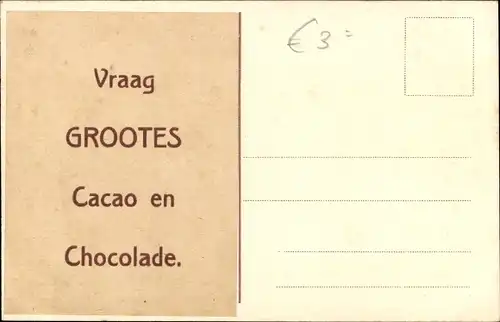 Ak Middelburg Zeeland, Le Marché, Marktplatz, Niederländer in Trachten, Grootes Cacao