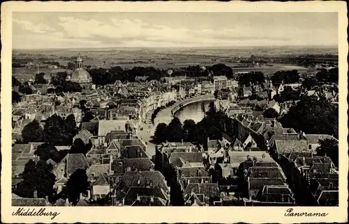 Ak Middelburg Zeeland Niederlande, Panorama