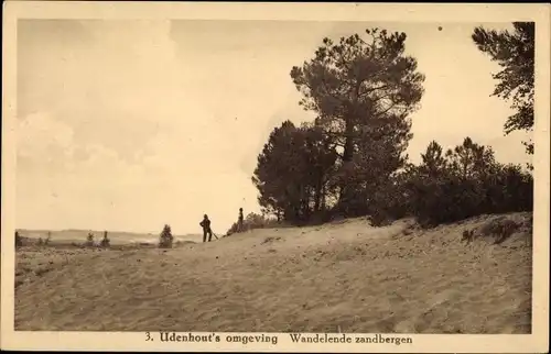 Ak Udenhout Nordbrabant, Wandelende zandbergen, Wanderdüne