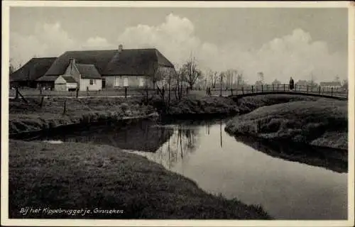 Ak Ginneken en Bavel Nordbrabant, Bij het Kipperbrugget