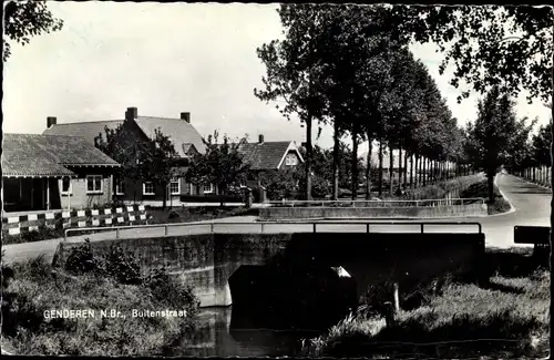 Ak Genderen Nordbrabant Niederlande, Buitenstraat