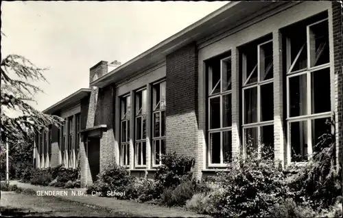 Ak Genderen Nordbrabant Niederlande, Chr. School