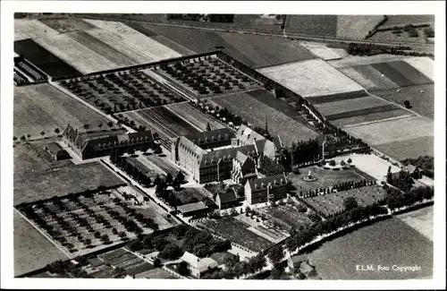 Ak Enschot Nordbrabant, Cistercienser Abdij O.L. Vr. van Koningsoord, Luftbild