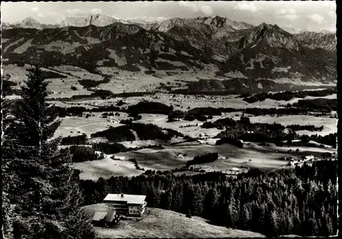 Ak Ofterschwang im Allgäu, Wiesenbaude auf der Kahlrückenalpe