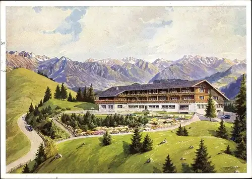Ak Sonthofen im Oberallgäu Schwaben, Berghotel Allgäuer Berghof mit Alpe Eck