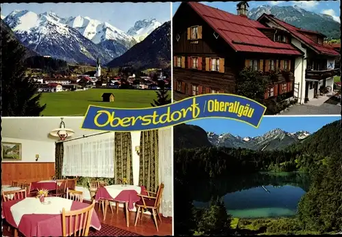 Ak Oberstdorf im Oberallgäu, Gästehaus Blattner, Schraudolphstraße 4, Ort, Landschaft