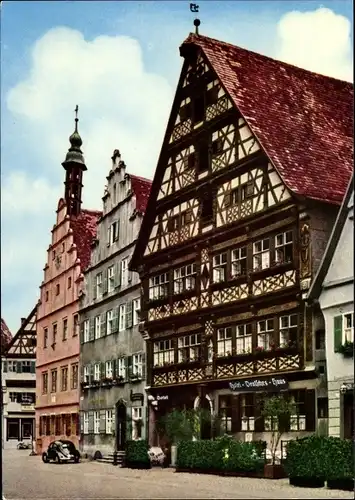 Ak Dinkelsbühl in Mittelfranken, Deutsches Haus