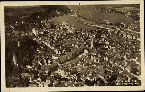 Ak Biberach an der Riß in Oberschwaben, Fliegeraufnahme