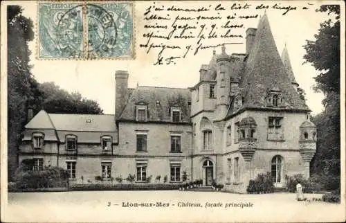 Ak Lion sur Mer Calvados, Château, facade principale