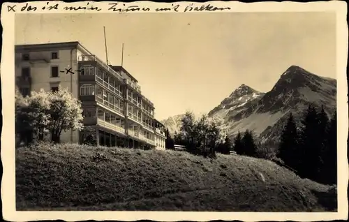 Ak Arosa Kanton Graubünden Schweiz, Grand Hotel, Bergpanorama