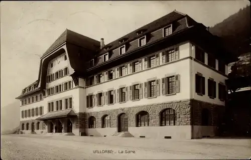 Ak Vallorbe Kanton Waadt, La Gare