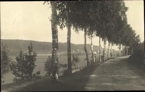 Foto Ak Barnsdorf Roth am Sand Roth bei Nürnberg Mittelfranken, Landstraße, Panorama