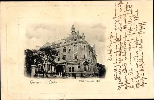 Präge Passepartout Ak Essen im Ruhrgebiet, Hotel Essener Hof