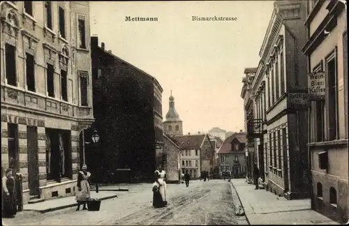 Ak Mettmann in Nordrhein Westfalen, Bismarckstraße, Restaurant, Herberge zur Heimat