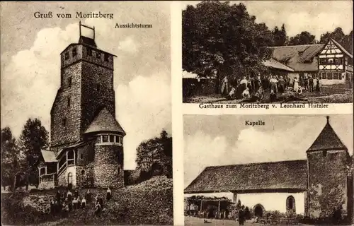 Ak Moritzberg Röthenbach an der Pegnitz in Mittelfranken, Gasthaus, Kapelle, Aussichtsturm