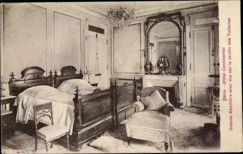 Ak Paris II., Hotel Continental, Grande Chambre, Innenansicht