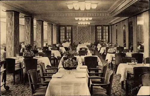 Ak Paris II., Restaurant Luce, Passage des Princes, Rue de Richelieu, Grande Salle