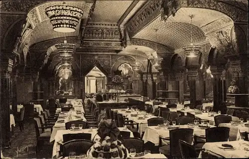 Ak Paris II., Restaurant Luce, La Grande Salle, 24. Passage des Princes