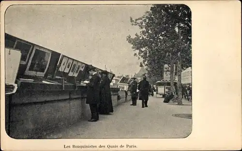 Ak Paris VI., Les Bouquinistes des Quais de Paris