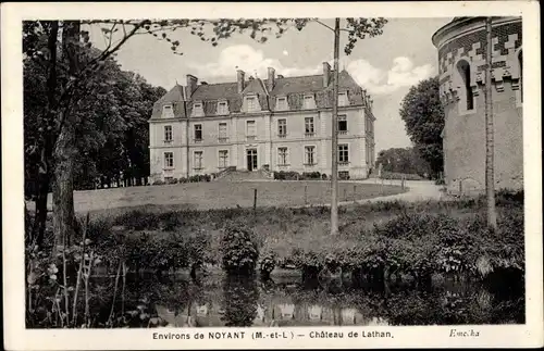 Ak Noyant Maine et Loire, Chateau de Lathan