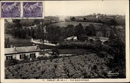 Ak Rablay Maine-et-Loire, Vue panoramique