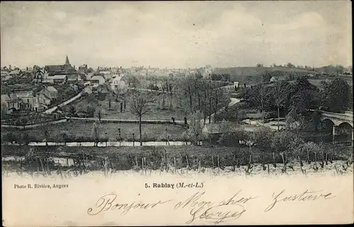 Ak Rablay Maine-et-Loire, Vue generale