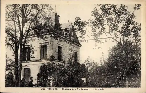 Ak Les Rosiers Maine et Loire, Chateau des Fontaines