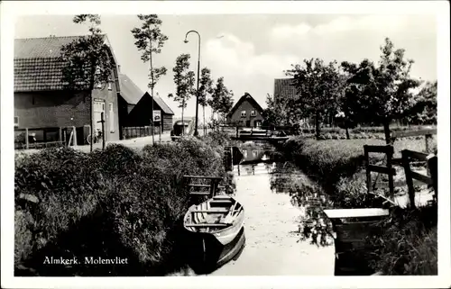 Ak Almkerk Nordbrabant Niederlande, Molenvliet