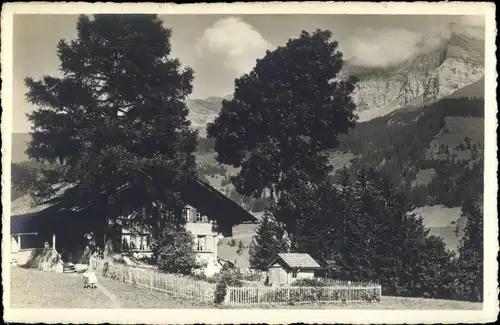 Ak Adelboden Kanton Bern Schweiz, Außerschwand, Chalet R. Allenbach