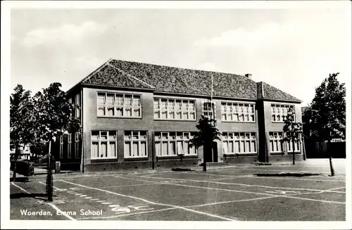 Ak Woerden Utrecht Niederlande, Emma School