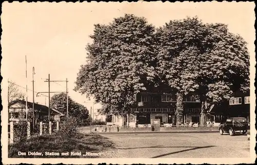 Ak Den Dolder Utrecht, Station met Hotel Hiensch