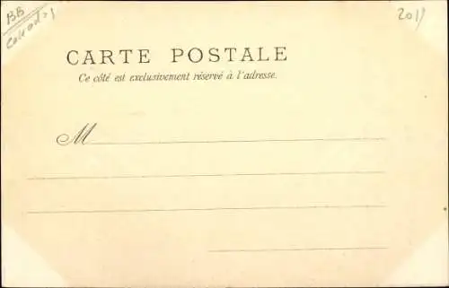 Ak Lion sur Mer Calvados, l'Église, Kirchhof