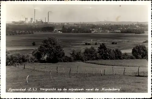 Ak Voerendaal Limburg, Vergezicht op de mijnstreek vanaf de Kunderberg