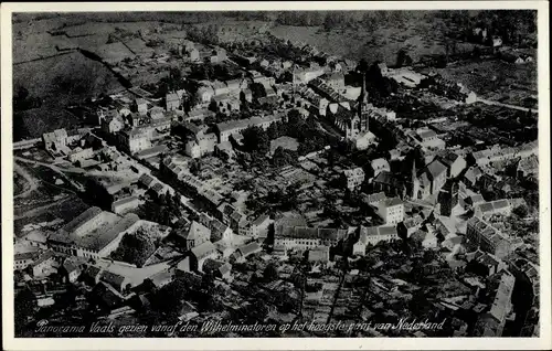 Ak Vaals Limburg Niederlande, Panorama vanaf de Wilhelminatoren, Vogelschau