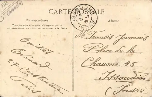 Ak Sommervieu Calvados, le Séminaire et le vieux Château