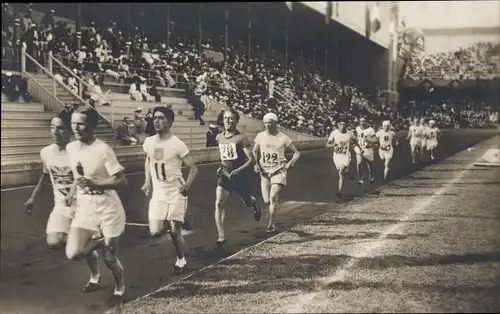 Ak Stockholm Schweden, Olympische Spiele 1912, Olympiska Spelens, 10.000 Lauf, Finale