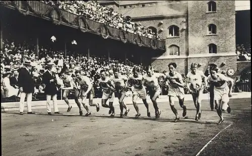 Ak Stockholm, Olympische Spiele 1912, Olympiska Spelens, 3000m Lauf Mannschaft Schweden, Deutschland