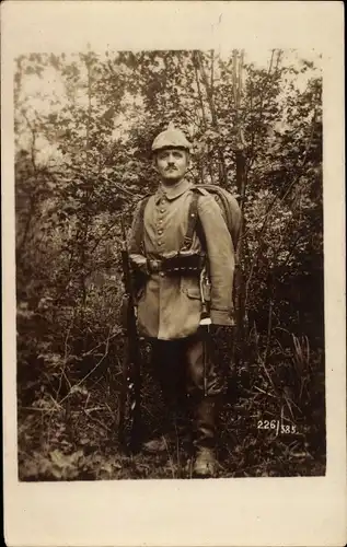 Foto Ak Deutscher Soldat in Uniform, Portrait, I. WK