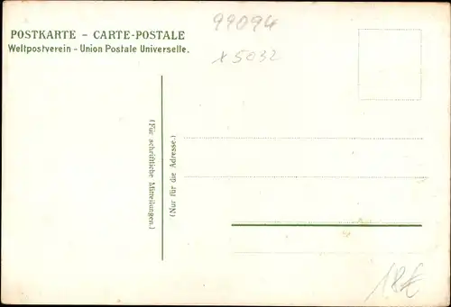 Litho Möbisburg Rhoda Erfurt in Thüringen, Sägewerk, Kirche, Restaurant zur Forelle, Totalansicht