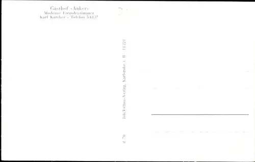 Ak Mühlburg Karlsruhe in Baden, Gasthof Anker