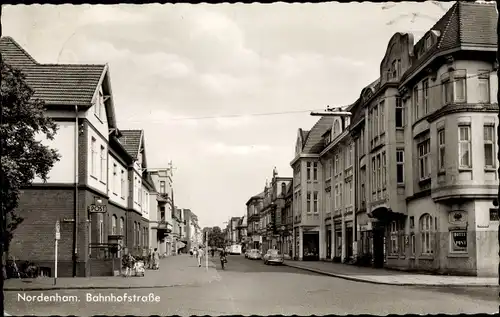 Ak Nordenham in Niedersachsen, Bahnhofstraße