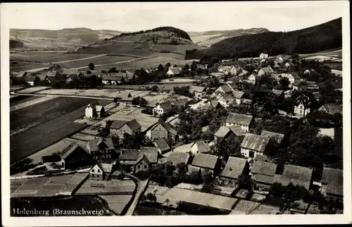 Ak Holenberg Niedersachsen, Gesamtansicht, Vogelschau, Gasthof Krüger