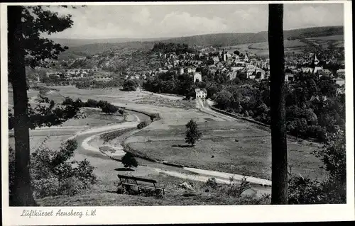 Ak Arnsberg im Sauerland, Gesamtansicht, Panorama