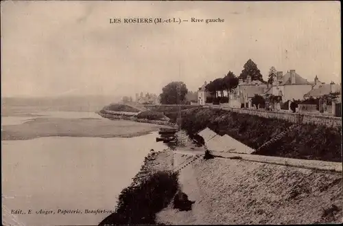 Ak Les Rosiers Maine et Loire, Rive gauche