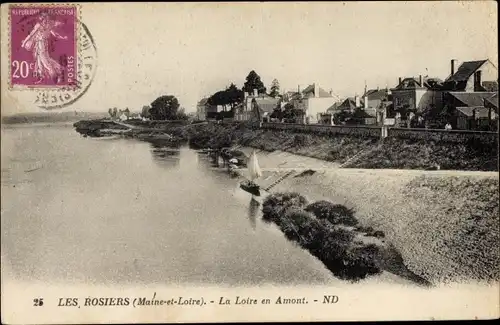 Ak Les Rosiers Maine et Loire, La Loire en Amont