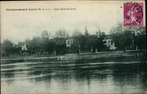 Ak Chalonnes sur Loire Maine et Loire, Quai Saint Maurille