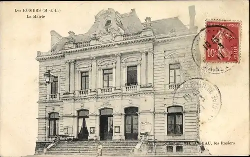 Ak Les Rosiers Maine et Loire, La Mairie