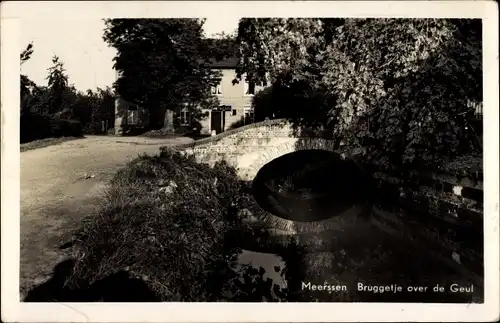 Ak Meerssen Limburg Niederlande, Bruggetje over de Geul